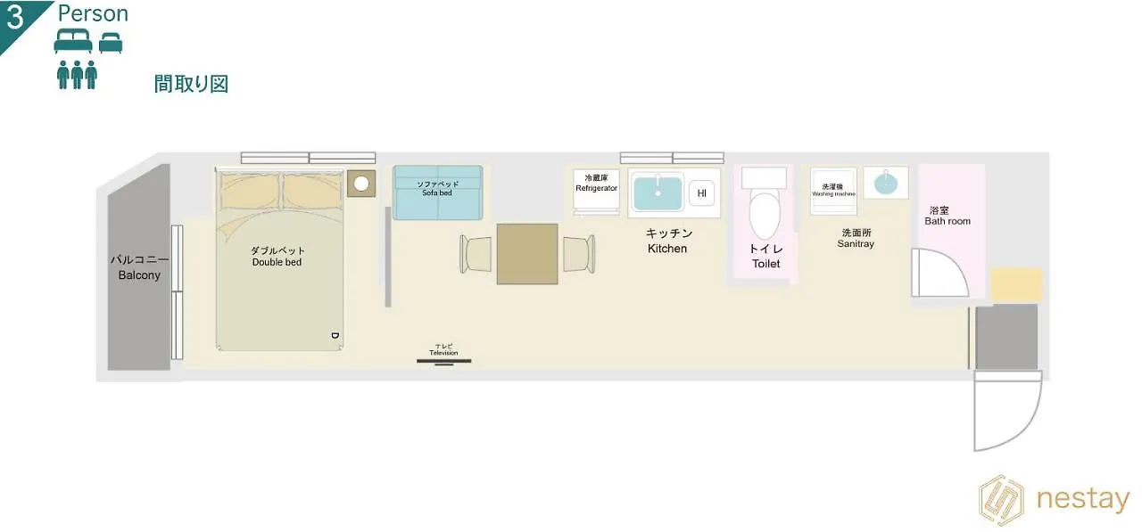 Nestay Apartment Tokyo Shinjuku